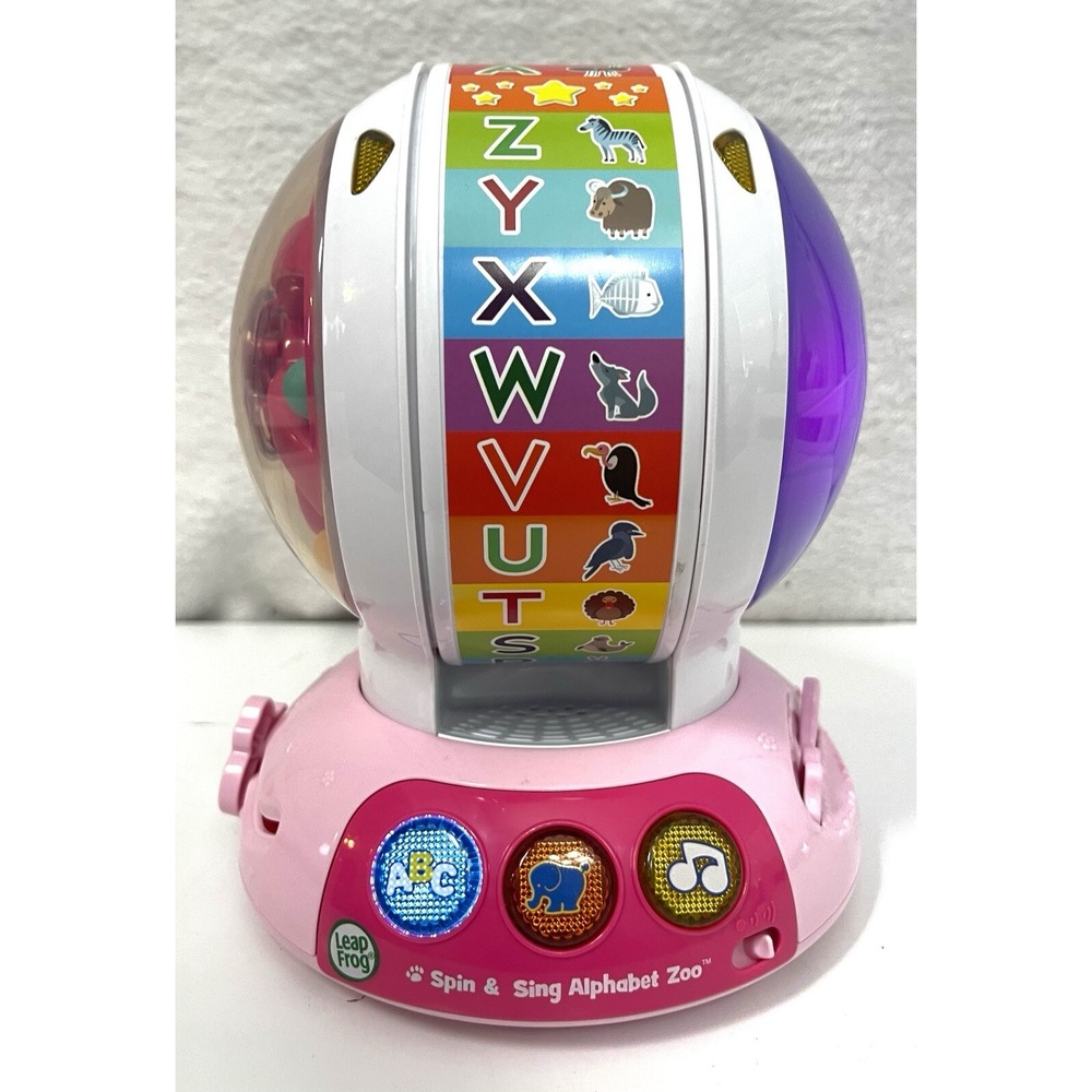 Leap Frog Spin and Sing Alphabet Zoo Discovery Ball ABC Wheel PINK